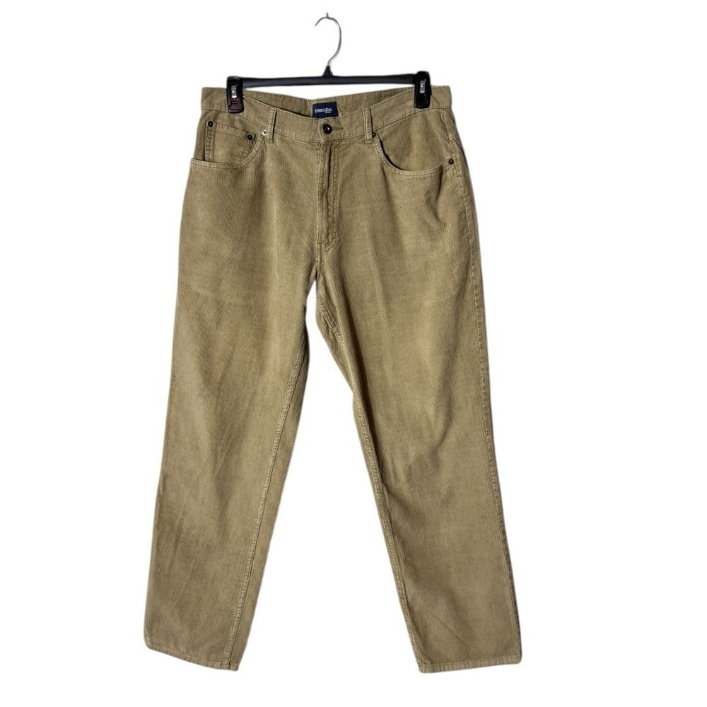 St Johns Bay Mens Corduroy Pants Size 36 Straight Leg Brown Capsule Preppy